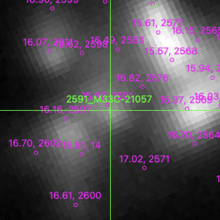 M33C-21057 in filter V on MJD  60290.140