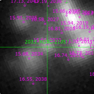 M33C-21057 in filter V on MJD  60595.130