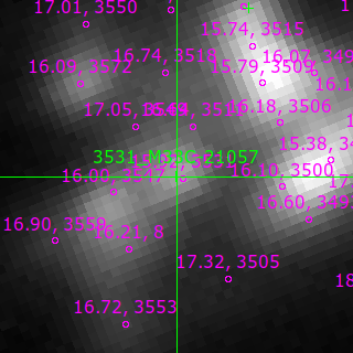 M33C-21057 in filter V on MJD  60651.150