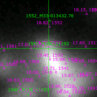 M33C-21192 in filter B on MJD  57401.100