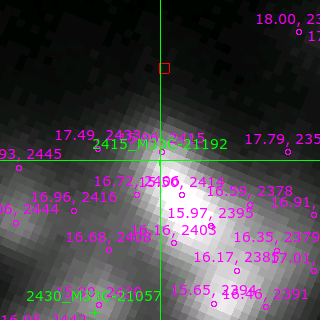 M33C-21192 in filter B on MJD  57964.370