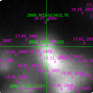 M33C-21192 in filter B on MJD  60290.140