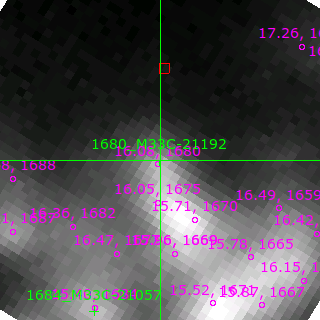 M33C-21192 in filter R on MJD  58317.380