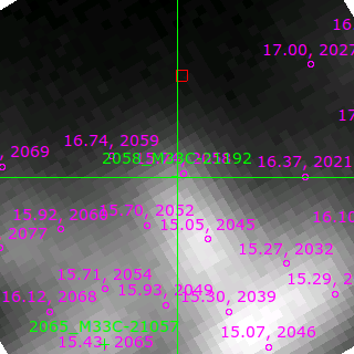 M33C-21192 in filter R on MJD  59171.080