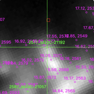 M33C-21192 in filter R on MJD  60290.140