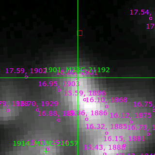 M33C-21192 in filter V on MJD  56976.160
