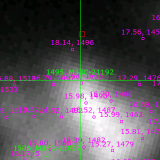 M33C-21192 in filter V on MJD  57310.130