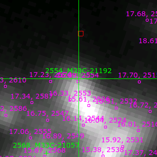 M33C-21192 in filter V on MJD  57634.340