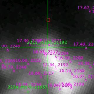 M33C-21192 in filter V on MJD  57687.130