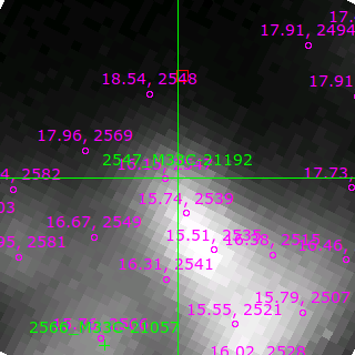 M33C-21192 in filter V on MJD  58073.180