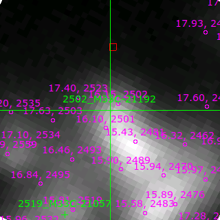 M33C-21192 in filter V on MJD  58103.160