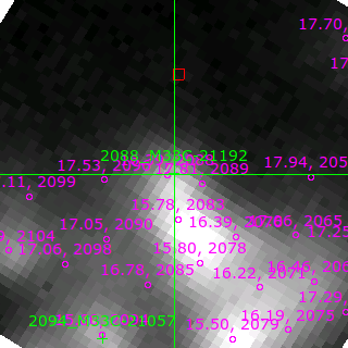 M33C-21192 in filter V on MJD  58317.380