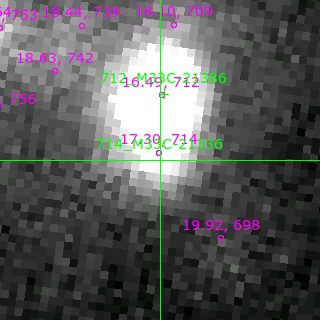 M33C-21336 in filter B on MJD  57038.130