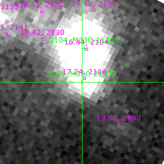 M33C-21336 in filter B on MJD  58103.160