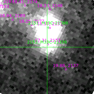 M33C-21336 in filter B on MJD  58108.140