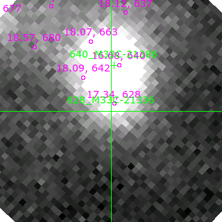 M33C-21336 in filter B on MJD  58420.060