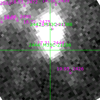 M33C-21336 in filter B on MJD  59056.380