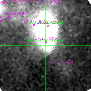 M33C-21336 in filter B on MJD  59081.330