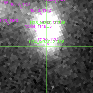 M33C-21336 in filter B on MJD  59854.200