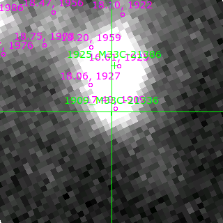 M33C-21336 in filter B on MJD  59904.120