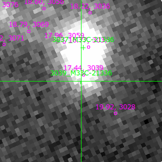 M33C-21336 in filter B on MJD  60205.160