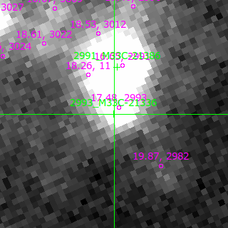 M33C-21336 in filter B on MJD  60290.150