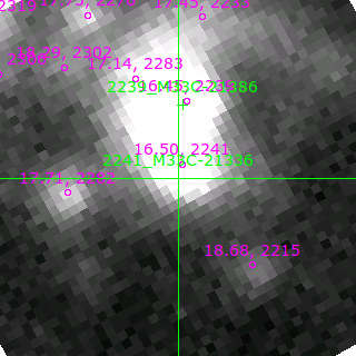 M33C-21336 in filter R on MJD  59227.080