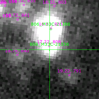 M33C-21336 in filter V on MJD  57038.130