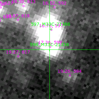 M33C-21336 in filter V on MJD  57638.350