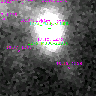 M33C-21336 in filter V on MJD  57687.130