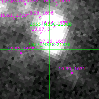 M33C-21336 in filter V on MJD  57964.370
