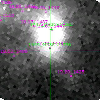 M33C-21336 in filter V on MJD  58073.180