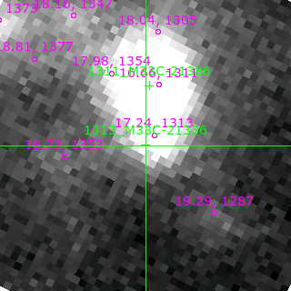 M33C-21336 in filter V on MJD  58103.160