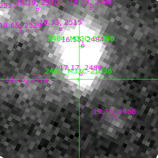 M33C-21336 in filter V on MJD  58108.140
