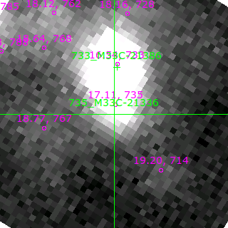 M33C-21336 in filter V on MJD  58316.380