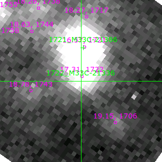 M33C-21336 in filter V on MJD  58341.400