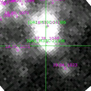M33C-21336 in filter V on MJD  58696.390