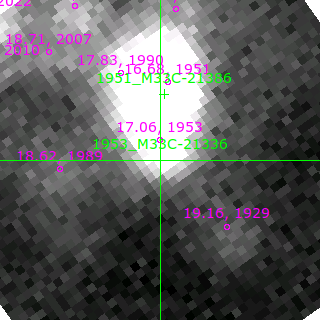 M33C-21336 in filter V on MJD  58812.220