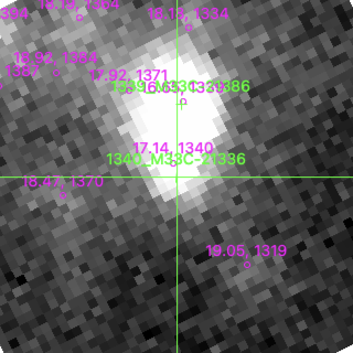 M33C-21336 in filter V on MJD  59794.360
