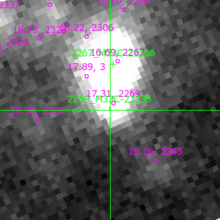 M33C-21336 in filter V on MJD  60290.150
