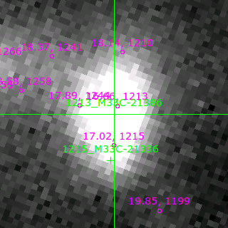 M33C-21386 in filter B on MJD  57687.130