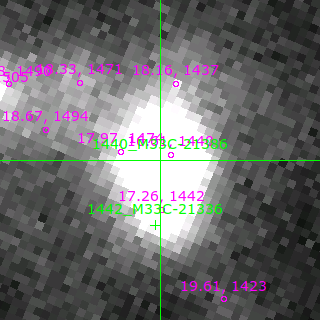 M33C-21386 in filter B on MJD  57964.370