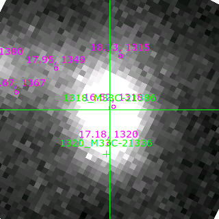 M33C-21386 in filter B on MJD  58073.180