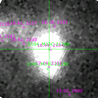 M33C-21386 in filter B on MJD  58103.160