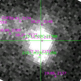 M33C-21386 in filter B on MJD  58108.140