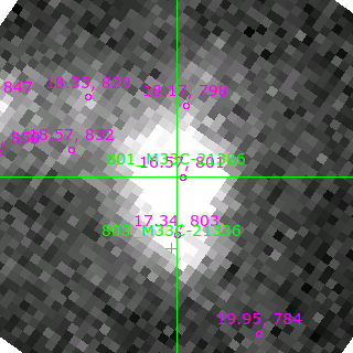 M33C-21386 in filter B on MJD  58342.360