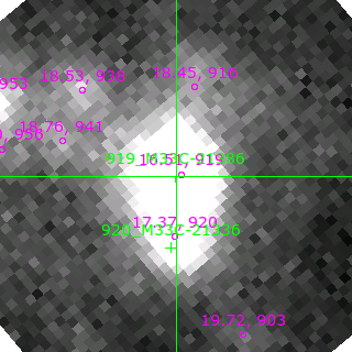 M33C-21386 in filter B on MJD  58696.390