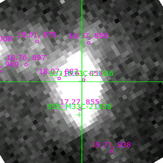 M33C-21386 in filter B on MJD  59081.330