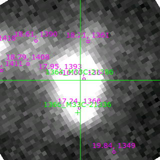 M33C-21386 in filter B on MJD  59082.350