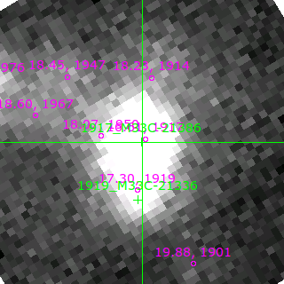 M33C-21386 in filter B on MJD  59161.090